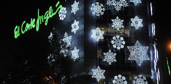 Luces de Navidad en las calles de Madrid. Foto: Manuel Engo.